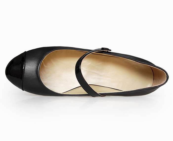 Replica Chanel Shoes 72202b black lambskin leather - Click Image to Close